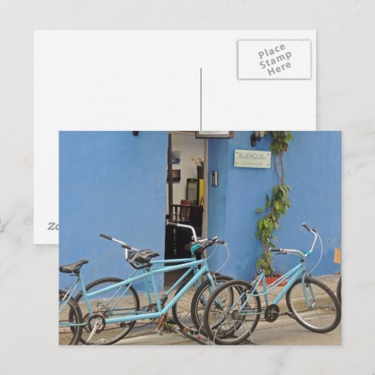 Fietsen in Cartagena Colombia Briefkaart (Voorkant / Achterkant)