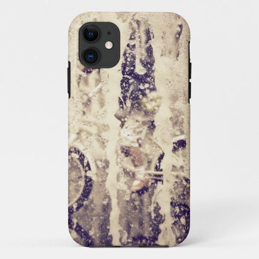 Fietsen in de regen Case-Mate iPhone case (Achterkant)