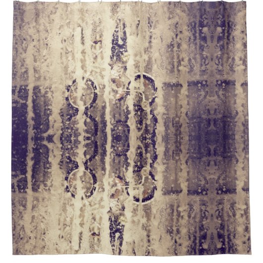 Fietsen in de regen douchegordijn (Voorkant)