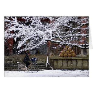 Fietsen in de sneeuw
