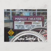 Fietsen in het theater briefkaart (Voorkant)