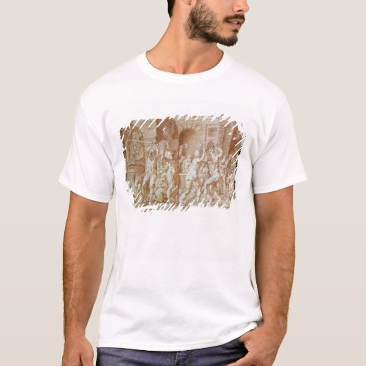 Fietsen in het Vulcaan T-shirt (Voorkant)
