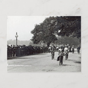 Fietsen in Hyde Park, c.1910 Briefkaart