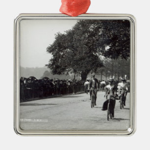 Fietsen in Hyde Park, c.1910 Metalen Ornament