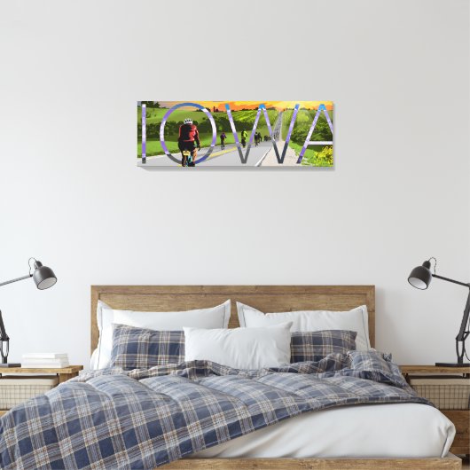 Fietsen in Iowa Canvas Art (Insitu (Slaapkamer))