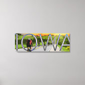 Fietsen in Iowa Canvas Art (Voorkant)