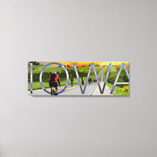 Fietsen in Iowa Canvas Art