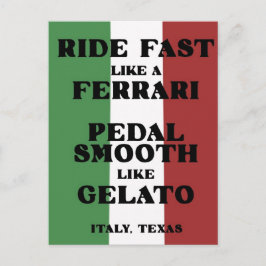 Fietsen in Italië (Texas) Briefkaart