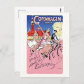 Fietsen in Kopenhagen, Denemarken Briefkaart (Voorkant / Achterkant)