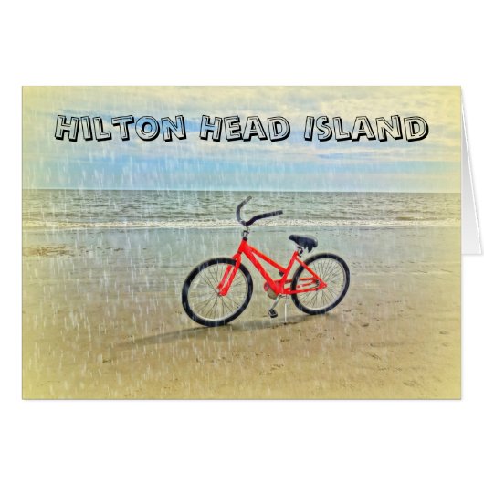 Fietsen in Sun Shower op Hilton Head Island Beach (Voorkant Horizontaal)