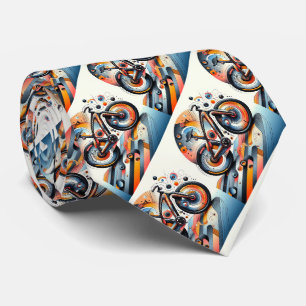 Fietsen Inspirerend Moderne Kunst Logo Stropdas