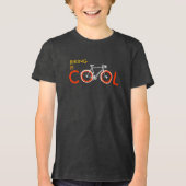 Fietsen is cool Tri-Blend shirt (Voorkant)