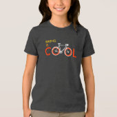 Fietsen is cool Tri-Blend shirt (Voorkant)