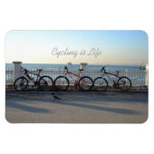 Fietsen is het leven magneet (Horizontaal)
