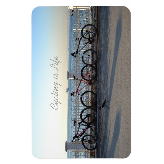 Fietsen is het leven magneet (Verticaal)