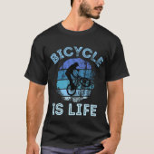 Fietsen is het leven t-shirt (Voorkant)