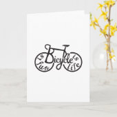 Fietsen is leuk, fiets is leven kaart (Gele Bloem)