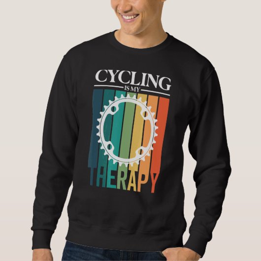 Fietsen is mijn fietsenfietsenwiel trui (Voorkant)