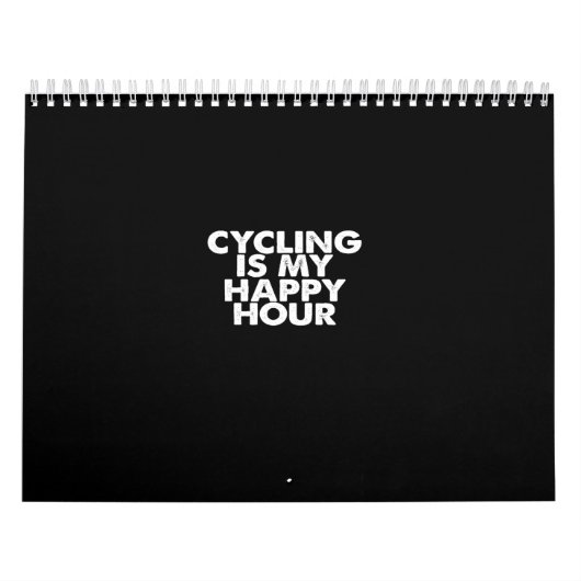 fietsen is mijn gelukkige uur kalender (Hoes)