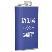 Fietsen is mijn gezond verstand heupfles (Rechts)