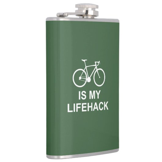 Fietsen is mijn lifehack heupfles (Rechts)