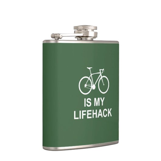 Fietsen is mijn lifehack heupfles (Rechts)