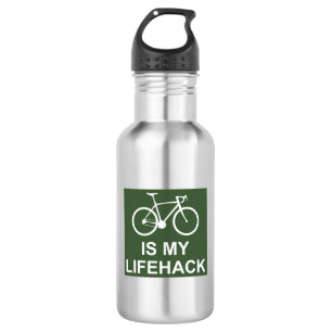 Fietsen is mijn lifehack waterfles