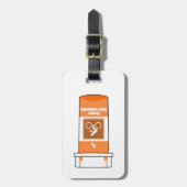 Fietsen is mijn medicijn bagagelabel (Voorkant verticaal)