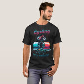 Fietsen is mijn medicijn T-shirt (Voorkant volledig)