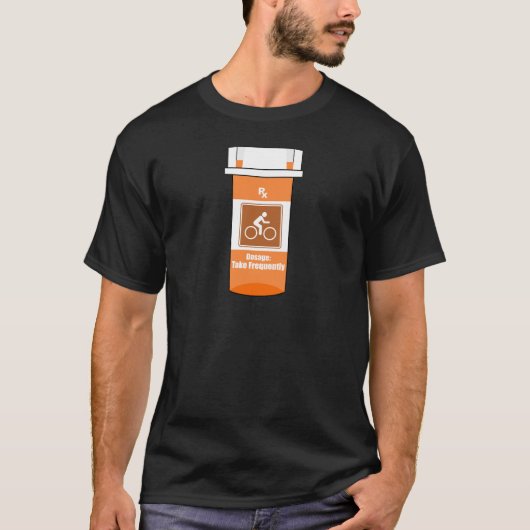 Fietsen is mijn medicijn t-shirt (Voorkant)
