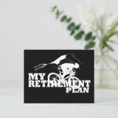 Fietsen is mijn pensioenplan feestdagenkaart (Staand voorkant)