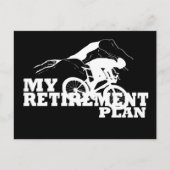 Fietsen is mijn pensioenplan feestdagenkaart (Voorkant)