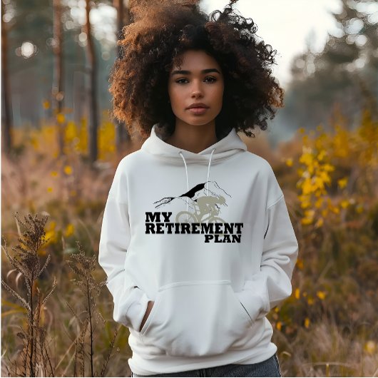 fietsen is mijn pensioenplan hoodie