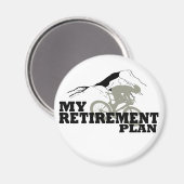 Fietsen is mijn pensioenplan magneet (Voorkant / Achterkant)