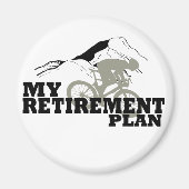 Fietsen is mijn pensioenplan magneet (Voorkant)