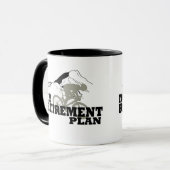 Fietsen is mijn pensioenplan mok (Voorkant links)