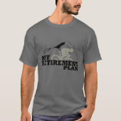 Fietsen is mijn pensioenplan t-shirt (Voorkant)