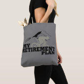 fietsen is mijn pensioenplan tote bag (Dichtbij)
