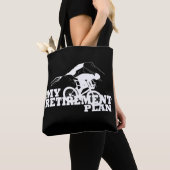 fietsen is mijn pensioenplan tote bag (Dichtbij)