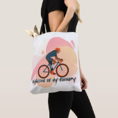 Fietsen is mijn therapie - Ride Your Peace Tote Bag (Dichtbij)