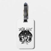 Fietsen Just Ride Beer Bagagelabel (Achterkant verticaal)