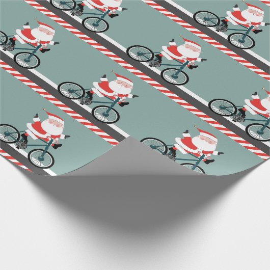Fietsen Kerst Wrapping Papier (Hoek)