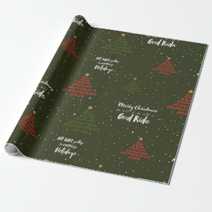 Fietsen Kerstboom. Fiets. Cadeau inpakpapier