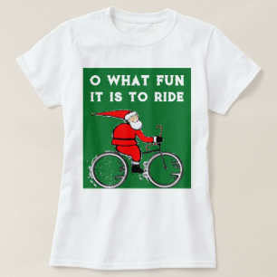 Fietsen Kerstuitrusting T-shirt