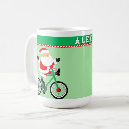 Fietsen Kerstvakantie cadeau Koffiemok (Voorkant links)