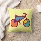 fietsen ~ kleurrijke fiets kussen (Deken)