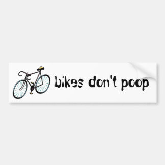 fietsen kloppen niet bumpersticker