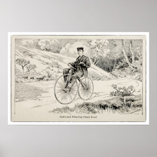 Fietsen Kunst, Energie en Beweging Print (Voorkant)
