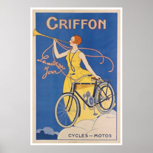 Fietsen Kunst Griffon Cycles Poster Fietsen