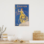 Fietsen Kunst Griffon Cycles Poster Fietsen (Keuken)